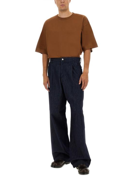 25FW 드리스 반 노튼 반팔 티셔츠 021102 2600703 BROWN - DRIES VAN NOTEN