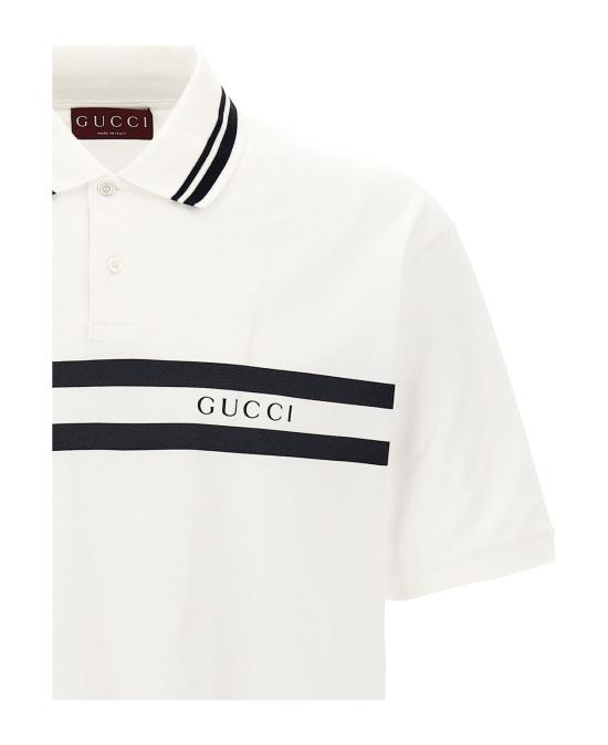 25FW 구찌 코튼 폴로 셔츠 788016 XJGJX9081 WHITE - GUCCI