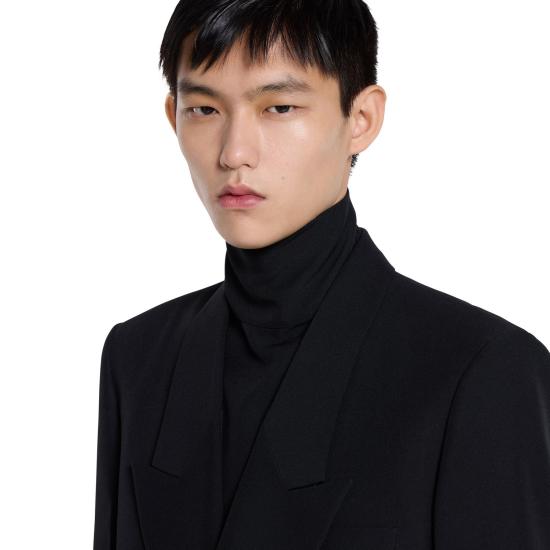 25FW 구찌 테크니컬 파나마 셔츠 850332ZAFKB 1000 BLACK - GUCCI