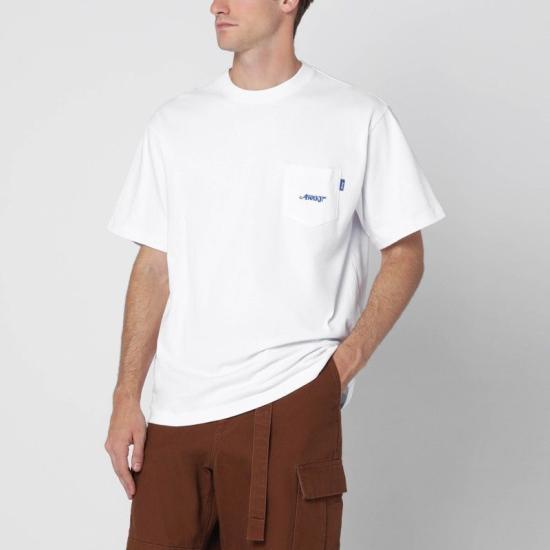 25FW 어웨이크 NY 반팔 티셔츠 AWKFW25TP007CO WHT WHITE