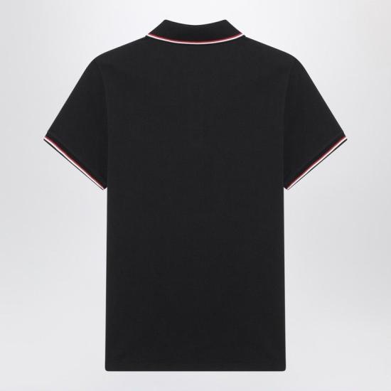 25FW 몽클레어 트리밍 코튼 피케 폴로 셔츠  8A7030084556 77X BLUE - MONCLER