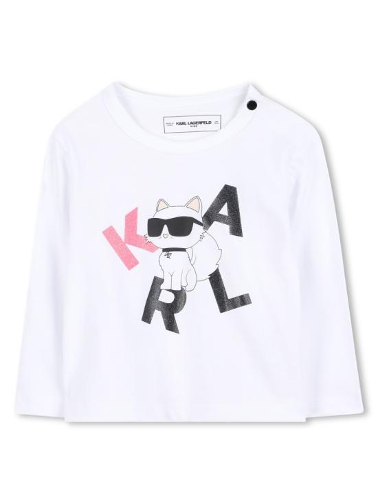 25FW [키즈] 칼라거펠트 티셔츠 Z30962K 10P WHITE