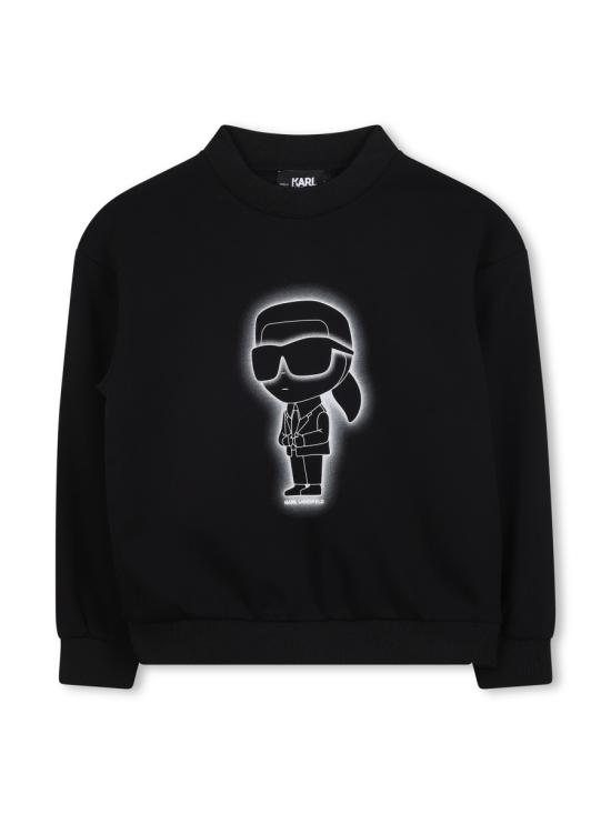 25FW [키즈] 칼라거펠트 풀오버 Z30637K 09B BLACK