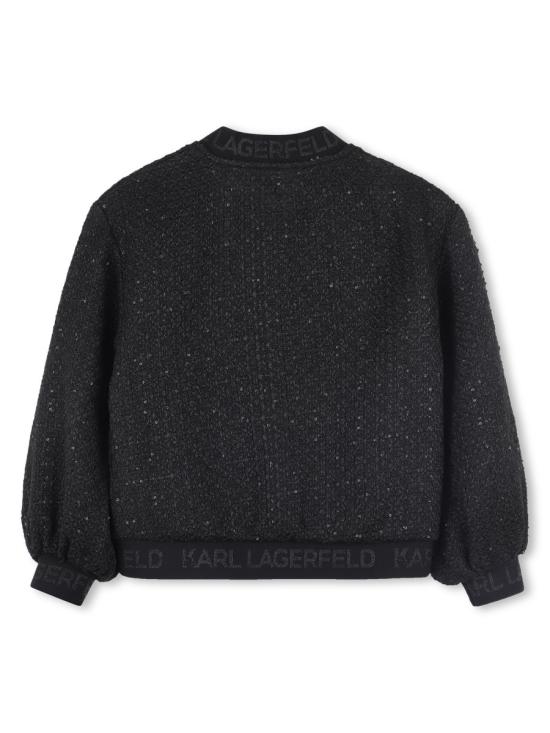 25FW [키즈] 칼라거펠트 자켓 Z30605K M91 BLACK - KARL LAGERFELD