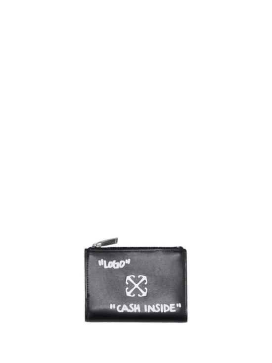 25FW 오프화이트 지갑 OWNC072C99LEA001 1001 BLACK WHITE