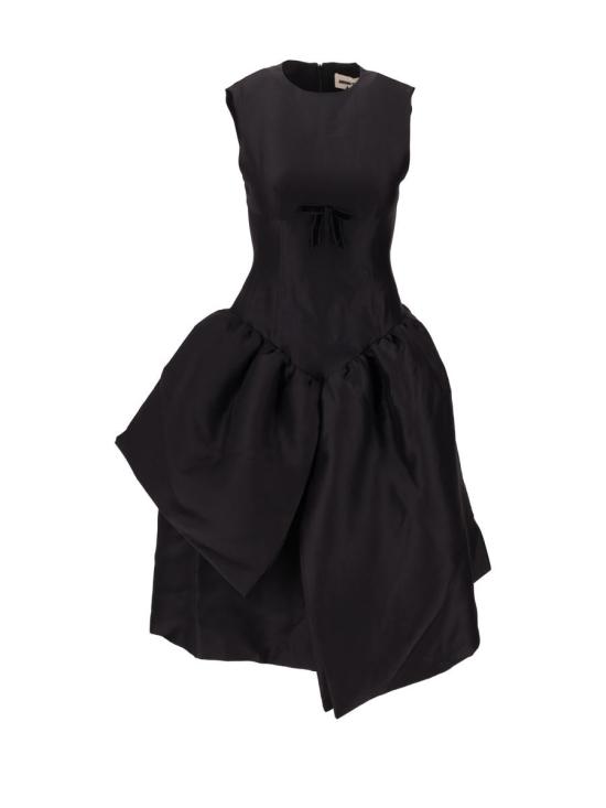 25FW 슈슈/통 미디 원피스 MWDEDR16SAT253 BA100 BLACK Black