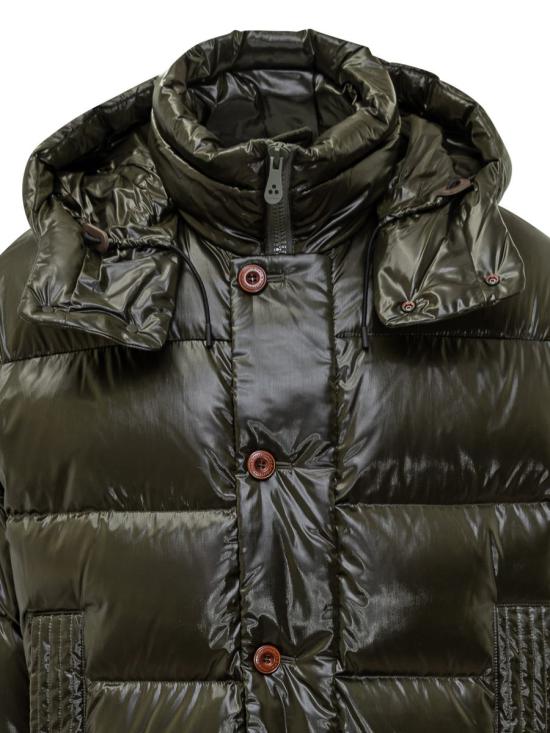 25FW 페트레이 제미 KSG 후드 장식 무지갯빛 다운 재킷 PEU559501181998 669 GREEN - PEUTEREY