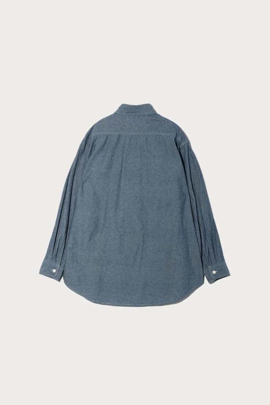  엔지니어드가먼츠 데님 셔츠 Engineered Garments Workaday 유틸리티  4.5oz 코튼 샴브레이 - ENGINEERED GARMENTS