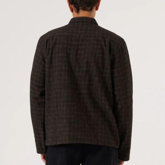  유니버셜웍스 긴팔 셔츠 유니버설 웍스 브라운 시더 체크 지퍼  브라운 시더 체크 - UNIVERSAL WORKS