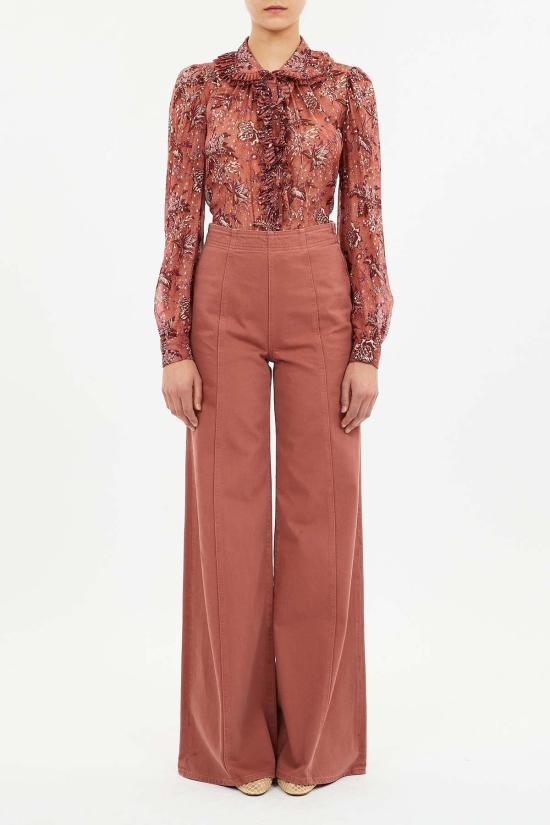  울라 존슨 블라우스 니나 러플 - ULLA JOHNSON