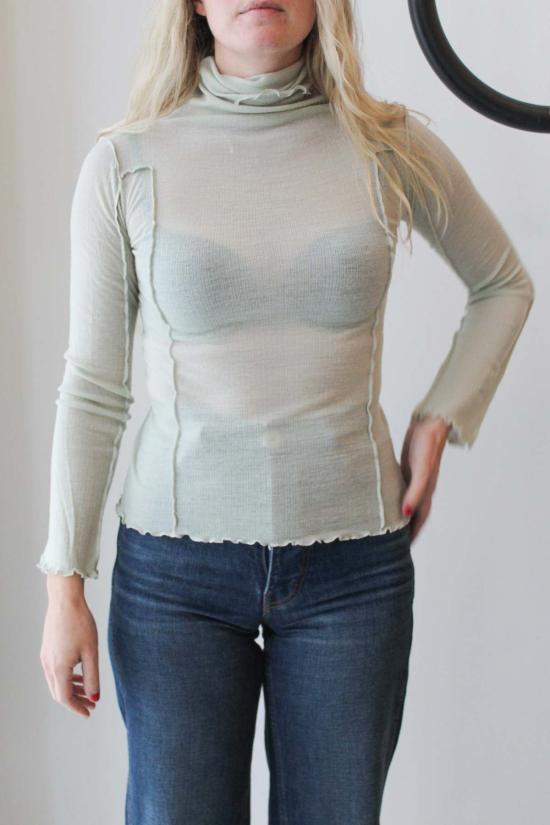  베이스레인지 터틀넥 Baserange Omato  브런 그린