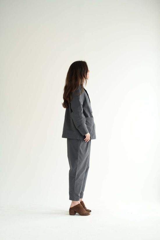  케이시 케이시 스트레이트 팬츠 블루 스컬 티피 팬츠 - CASEY CASEY