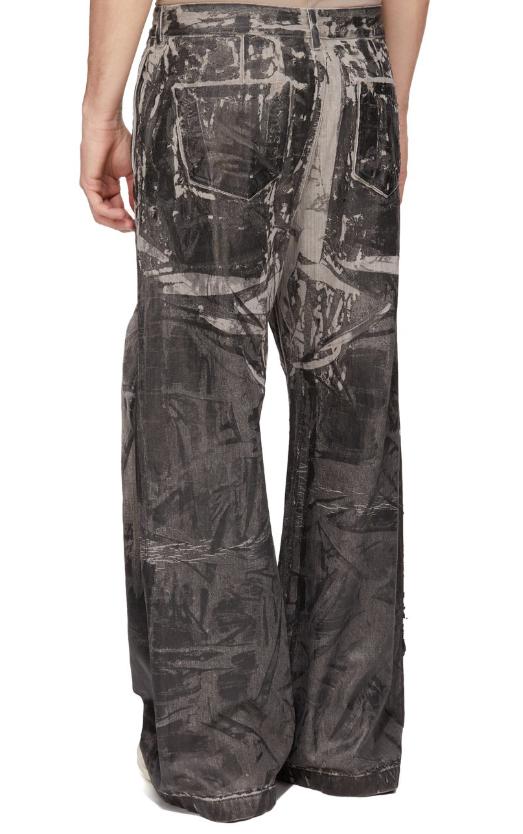 26FW 릭 오웬스 데님 팬츠 DU02E7351DWF 59 BLACK WASHED FOIL - RICK OWENS