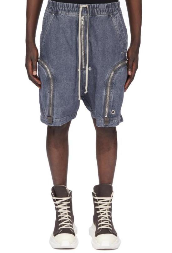 25FW 릭 오웬스 숏팬츠 DU02E7389DGY 58 WASHED GREY