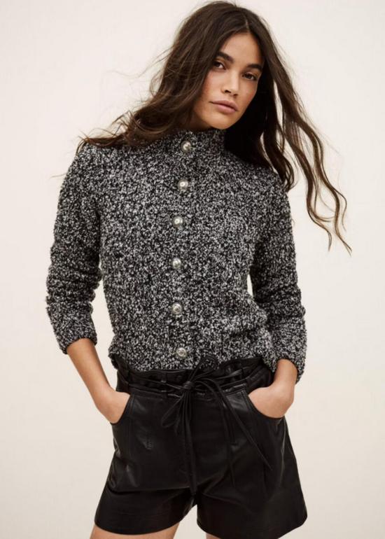  바쉬 가디건 바앤쉬 칼라 카디건