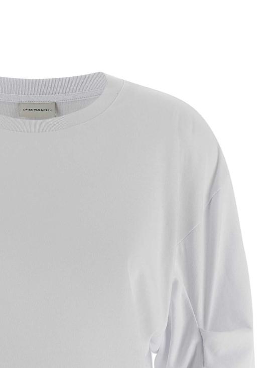  드리스 반 노튼 반팔 티셔츠 2520111102603000 White - DRIES VAN NOTEN