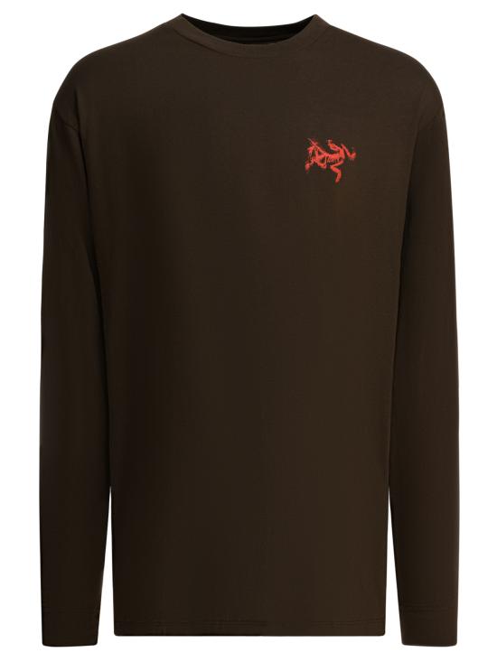 26SS 아크테릭스 크래그 슬 코튼 롱슬리브 티 X000009537KRAGG SLCTN TTLSCAROB DINASTY A Brown