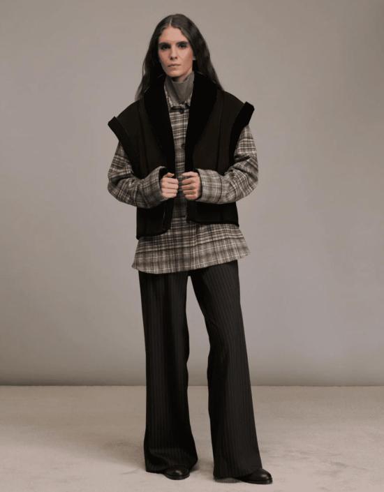  디에가 가죽 자켓 지알로 시어링 가죽 베스트