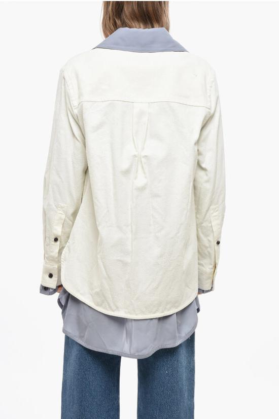  보테가베네타 블라우스 738507V2SM0 9087 White - BOTTEGA VENETA