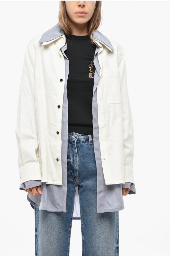  보테가베네타 블라우스 738507V2SM0 9087 White