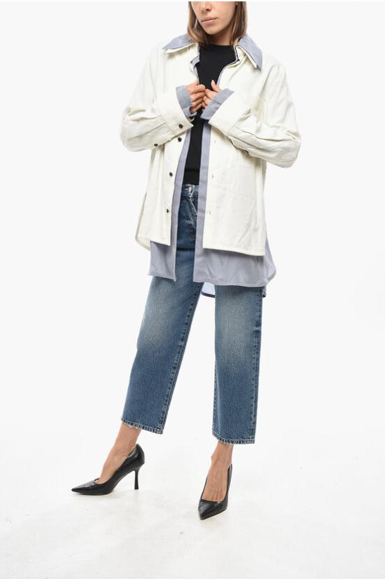  보테가베네타 블라우스 738507V2SM0 9087 White - BOTTEGA VENETA