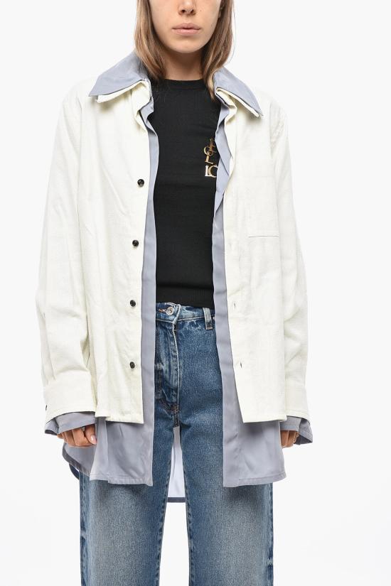  보테가베네타 블라우스 738507V2SM0 9087 White