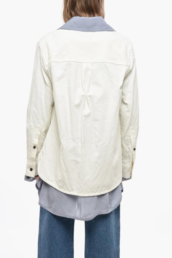  보테가베네타 블라우스 738507V2SM0 9087 White - BOTTEGA VENETA