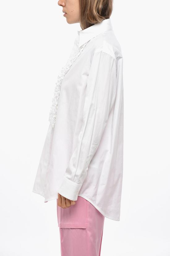  보테가베네타 블라우스 799577V2H20 9000 White - BOTTEGA VENETA