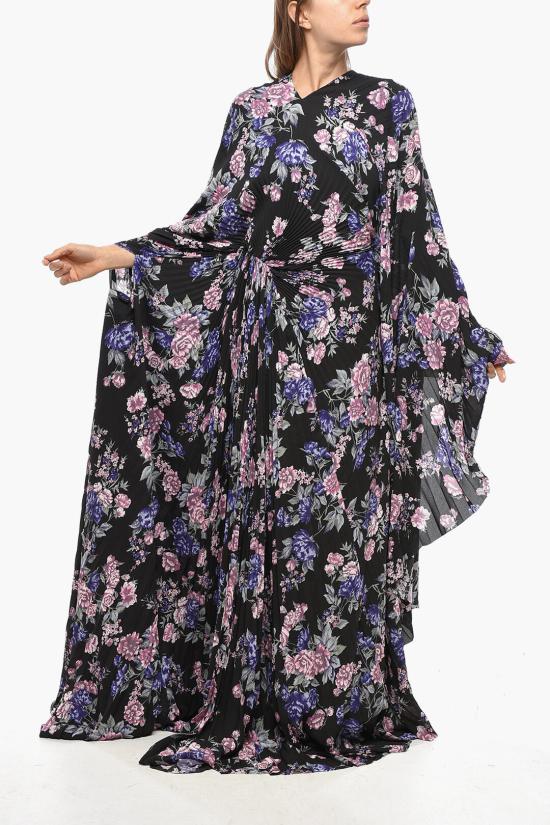  발렌시아가 롱 원피스 790632 TQL34 5261B Black