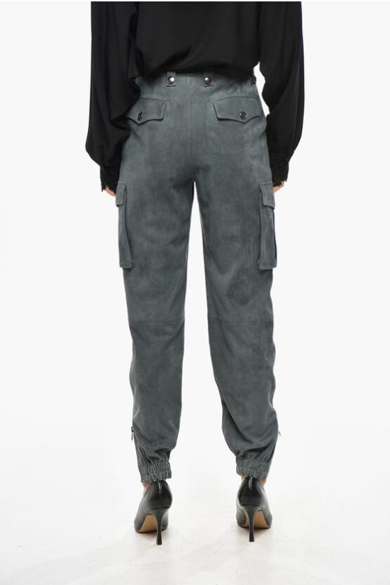  에르마노 설비노 가죽 팬츠 D430P316SNQ93910 Gray - ERMANNO SCERVINO