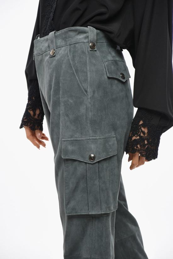  에르마노 설비노 가죽 팬츠 D430P316SNQ93910 Gray - ERMANNO SCERVINO