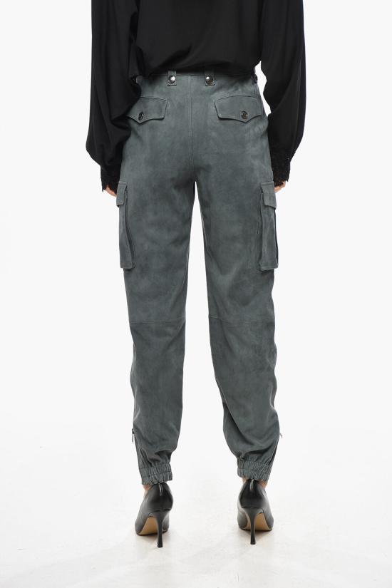  에르마노 설비노 가죽 팬츠 D430P316SNQ93910 Gray - ERMANNO SCERVINO