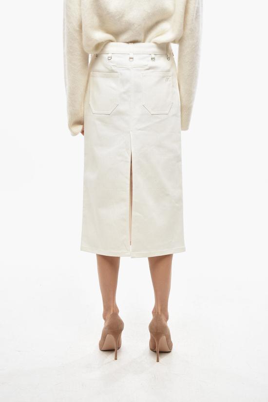  쿠레쥬 데님 스커트 124DJU155DE0022 0001 White - COURREGES