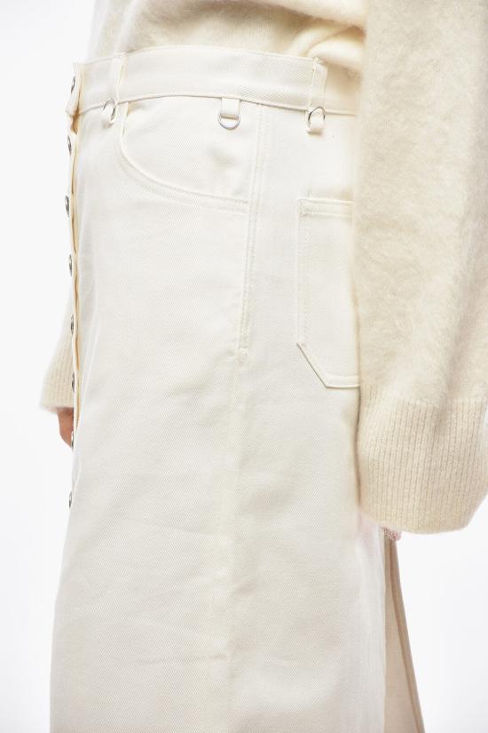  쿠레쥬 데님 스커트 124DJU155DE0022 0001 White - COURREGES