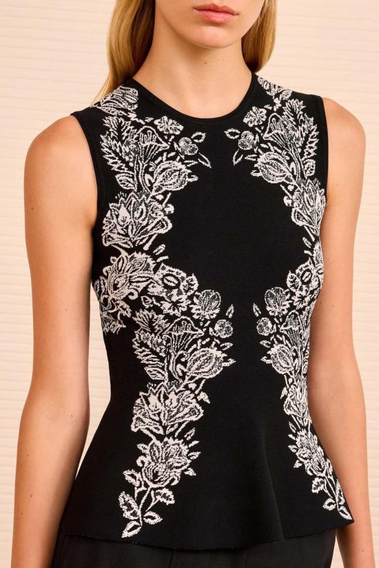  울라 존슨 민소매 티셔츠 Ulla Johnson Vanna 자카드 탱크 - ULLA JOHNSON