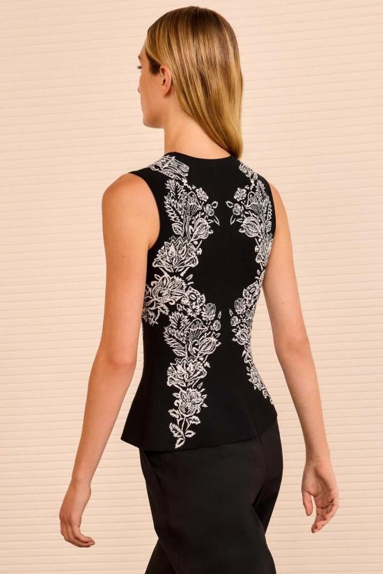  울라 존슨 민소매 티셔츠 Ulla Johnson Vanna 자카드 탱크 - ULLA JOHNSON