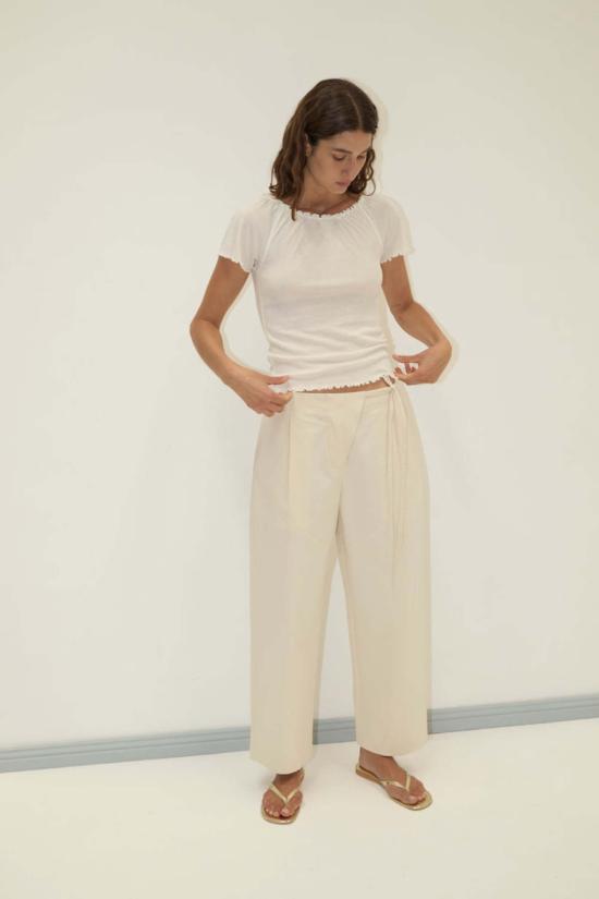  데이지 스튜디오 반팔 티셔츠 플라운스 티셔츠 - DEIJI STUDIO