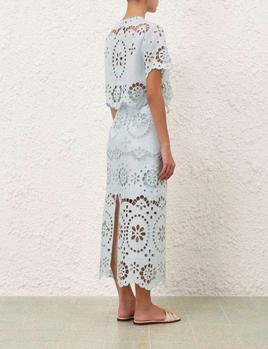  짐머만 블라우스 어웨이큰 자수 보디스 - ZIMMERMANN