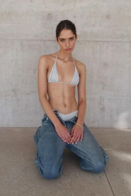  시그니피컨트 아더 데님 팬츠 중요한 다른 사람 사브리나 메탈릭 진 실버 포일 - SIGNIFICANT OTHER