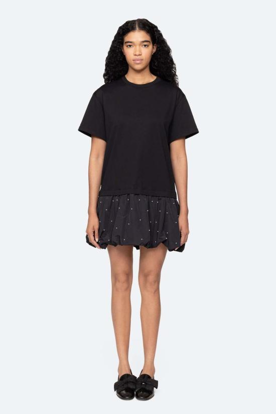  씨뉴욕 숏 원피스 Sea Ny Alberta 콤보 드레스