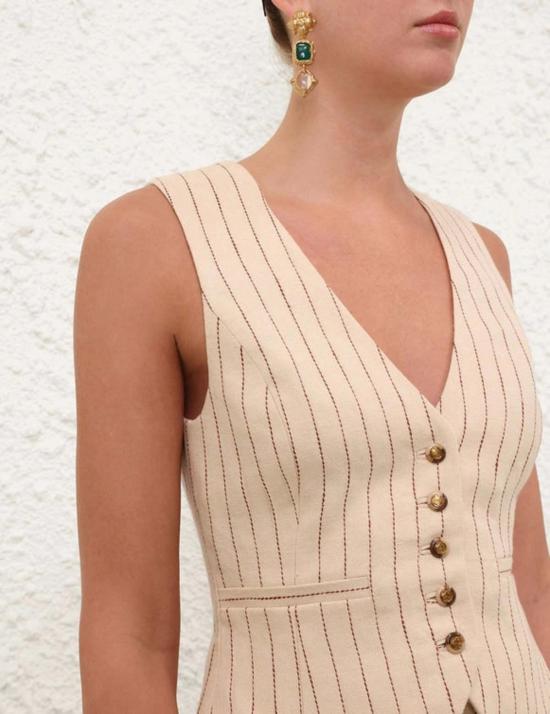  짐머만 베스트 레벨리온 핀스트라이프 조끼 - ZIMMERMANN