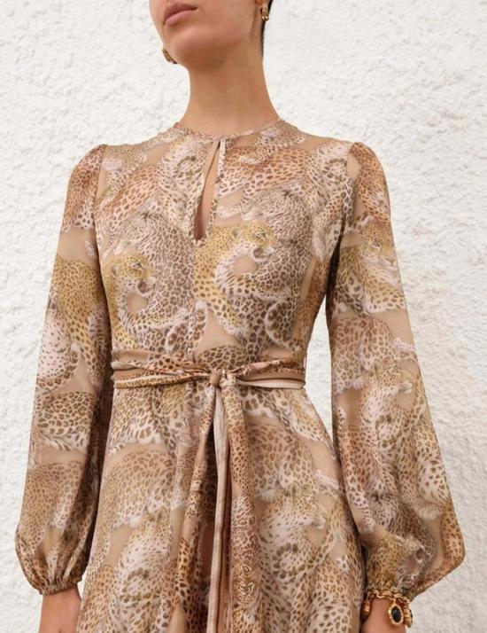  짐머만 롱 원피스 레벨리온 시스 드레스 - ZIMMERMANN