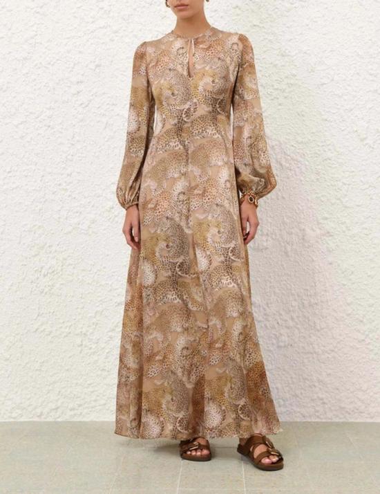  짐머만 롱 원피스 레벨리온 시스 드레스 - ZIMMERMANN