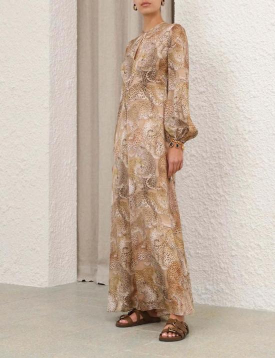  짐머만 롱 원피스 레벨리온 시스 드레스 - ZIMMERMANN