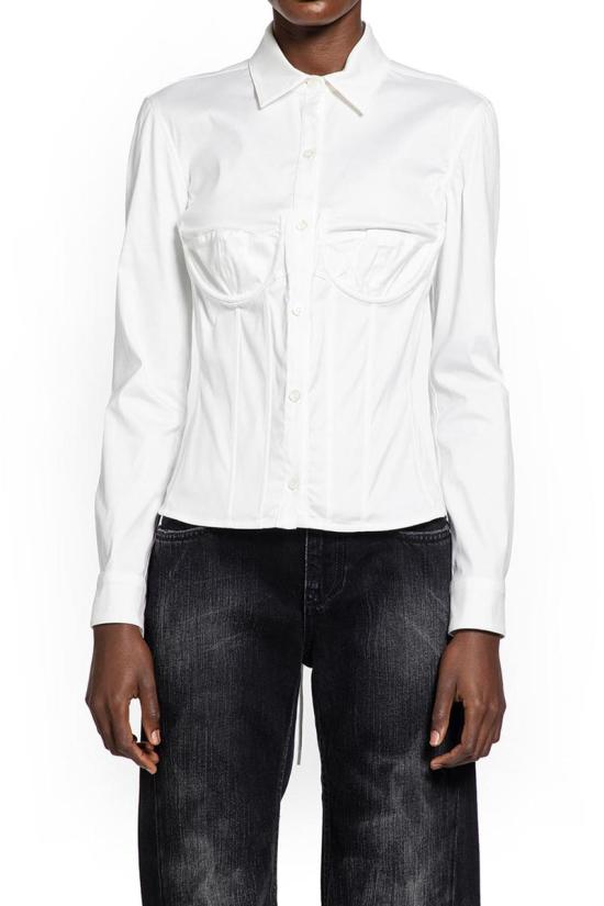 25FW 발렌시아가 셔츠 850782TSM19 9000 WHITE