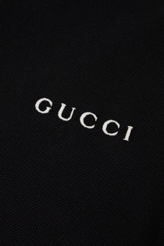 26SS 구찌 자수 코튼 피케 폴로 셔츠 806250XJHHO 1043 NERO - GUCCI