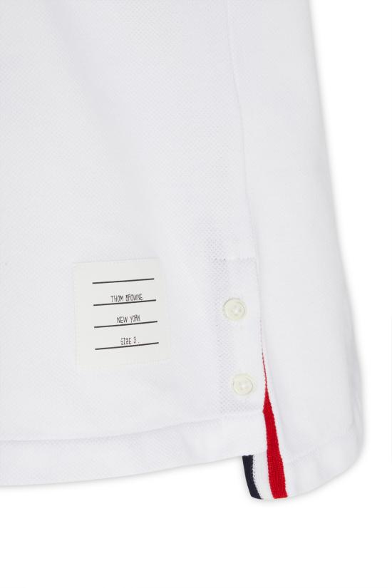 26SS 톰브라운 폴로 티셔츠 MJP042A00050 100 WHITE - THOM BROWNE