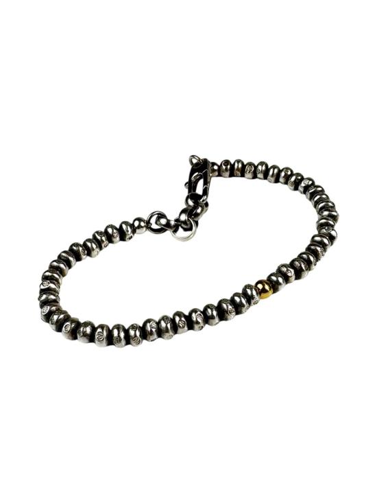  title of work 브레이슬릿 작품명 금으로 장식된 큰 구슬 팔찌 - OTHER BRANDS