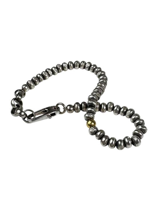  title of work 브레이슬릿 작품명 금으로 장식된 큰 구슬 팔찌 - OTHER BRANDS