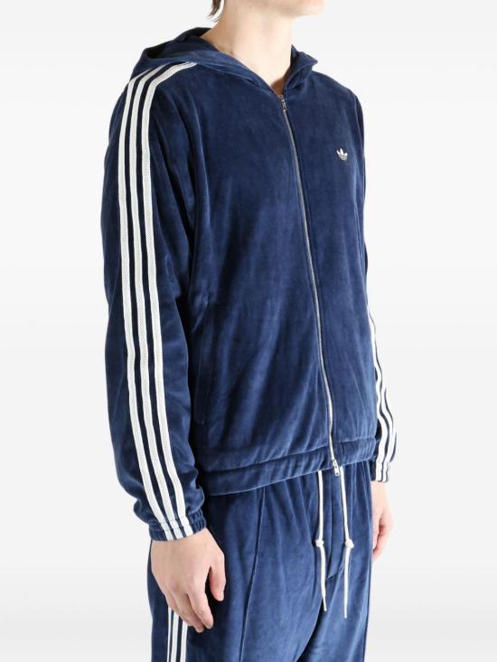 25FW 아디다스 X 웨일즈 보너 벨루어 트랙 자켓 KG3624 COLLEGIATENAVY Blue - ADIDAS X WALES BONNER